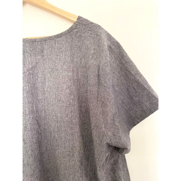 KOI Basics Andi Scrub Top Heather Gray Plus Size 3X New with tag D147 - Picture 3 of 13